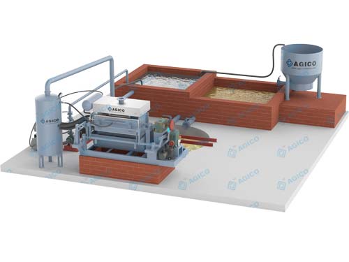 Ligne de production de plateaux à œufs