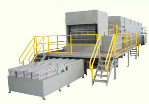 Ligne de production de plateaux à œufs