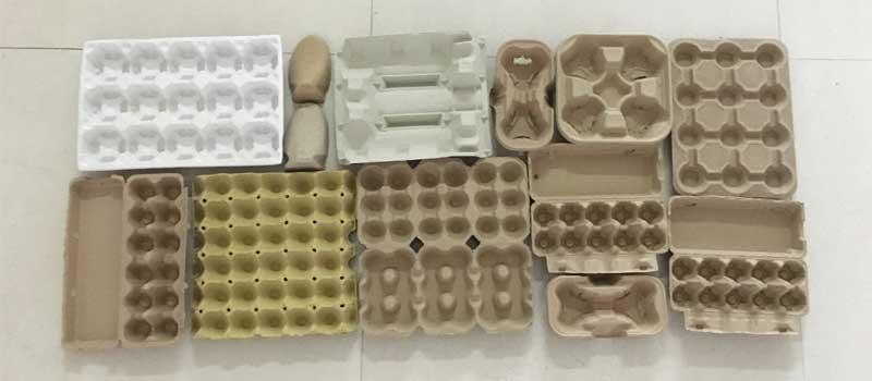 Plateaux, boîtes à œufs et calages en pâte moulée