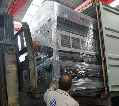 Ligne automatique de 4 000 plateaux à œufs/h pour l’Irak