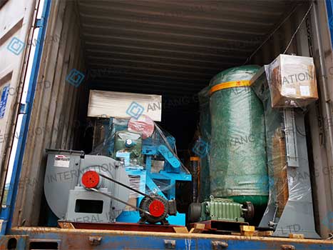 Ligne de production de boîtes à œufs expédiée en Zambie