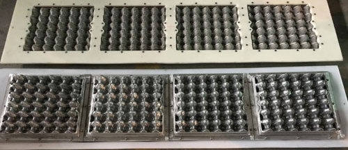 Moule en acier pour machine à plateaux à œufs