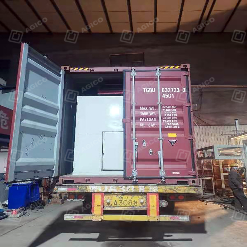 Ligne de 7 000 plateaux à œufs/h DT 6×8 reçue en Zambie