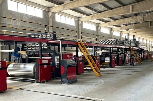 Ligne de production de carton ondulé