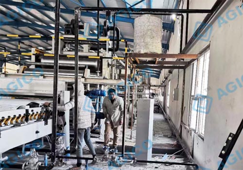 Ligne de production de cartons installée et mise en service en Irak