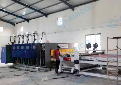 Ligne de production de cartons installée et mise en service en Irak