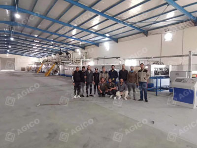 corrugated-paperboard-production-line-installation Ligne de production de carton ondulé AGICO