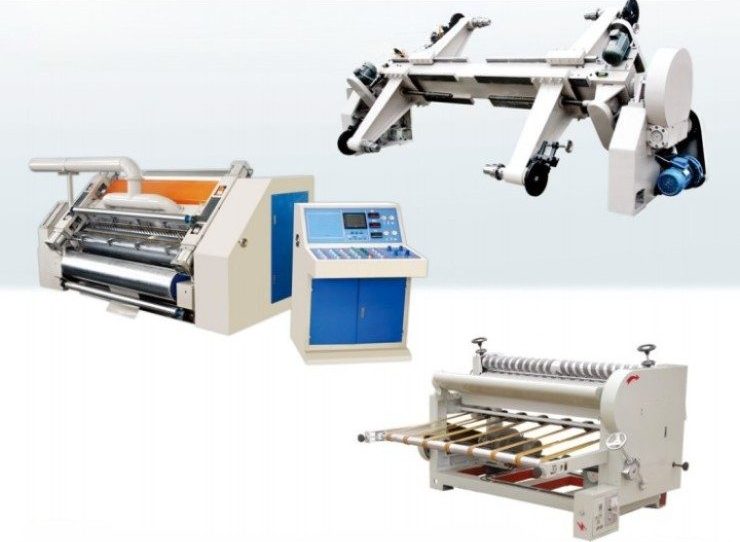Semi-automatic-one-side-corrugated-cardboard-production-line Ligne de carton ondulé simple face AGICO