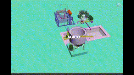 Animation du fonctionnement de la machine