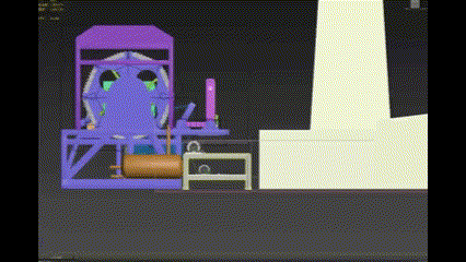 egg tray production line animation Animation d’une ligne de production de plateaux à œufs