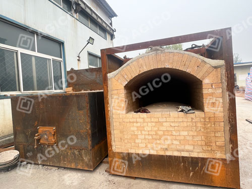 Grille à chaîne pour le séchage de plateaux à œufs